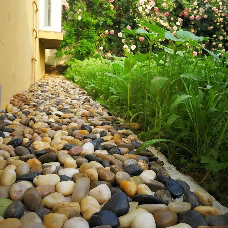 Natural Colorful/White/Black/Yellow Cobble Stones For Park Landscaping