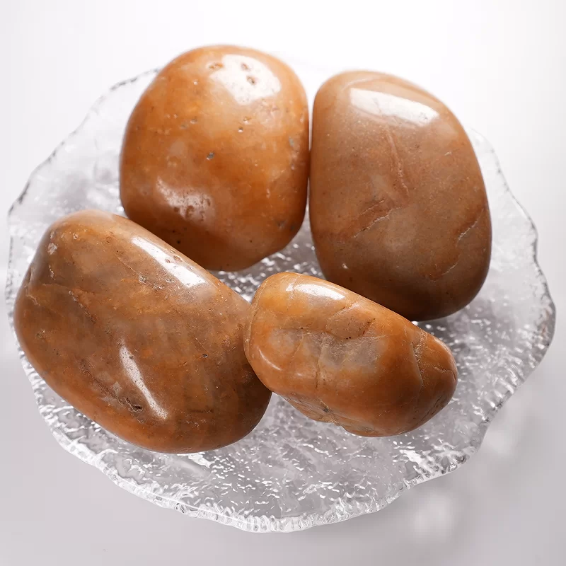 Natural Colorful/White/Black/Yellow Cobble Stones For Park Landscaping